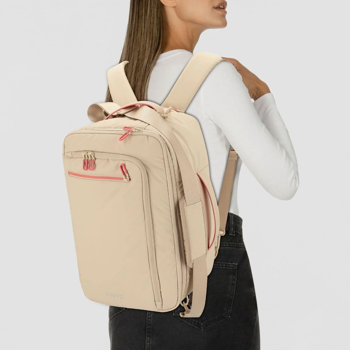 American Tourister Flugumhänger Puffypop, robustes PET-Material, große Fachaufteilung 3
