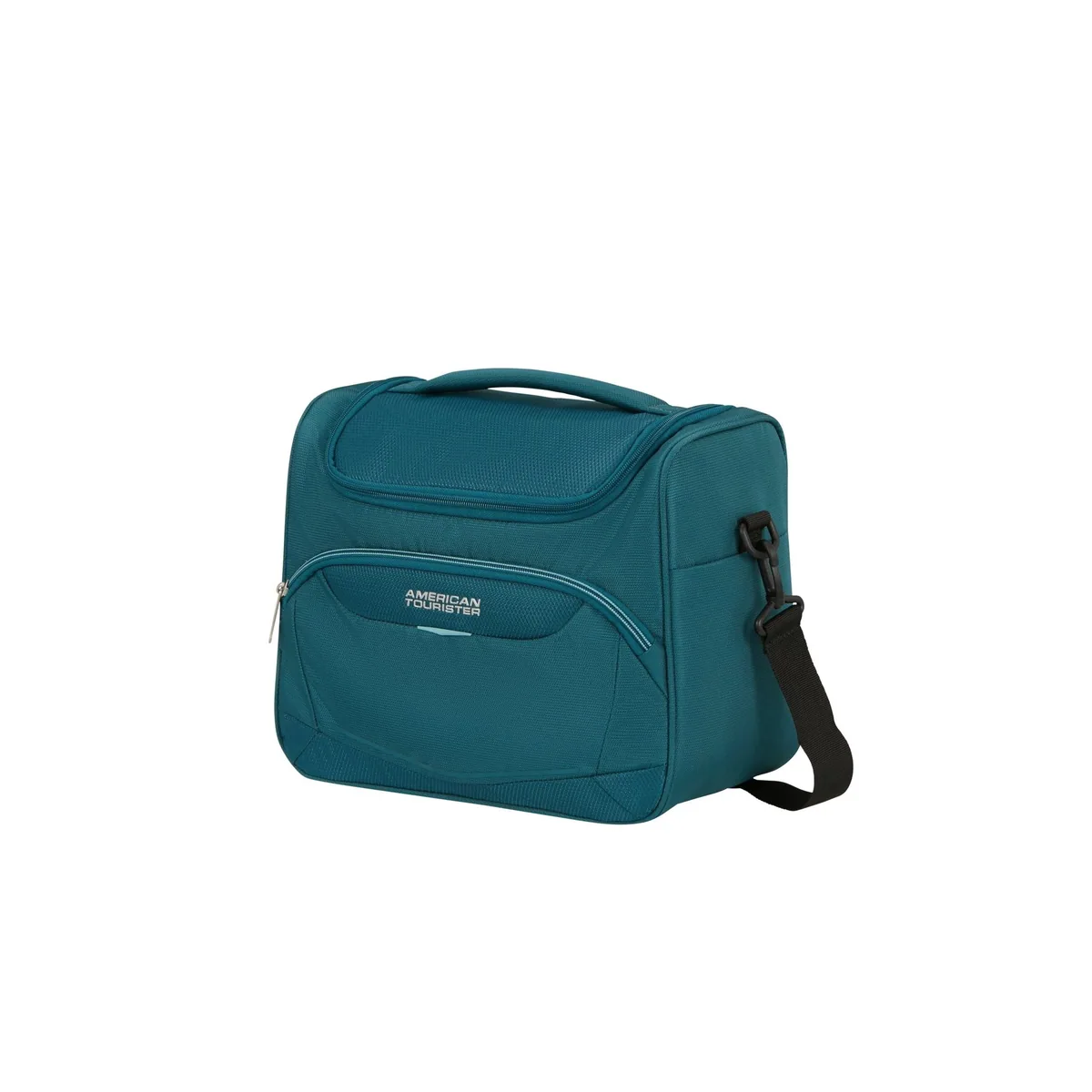 American Tourister Beautycase Summerride, kompaktes Design, Trolley-Aufsteck-System 4
