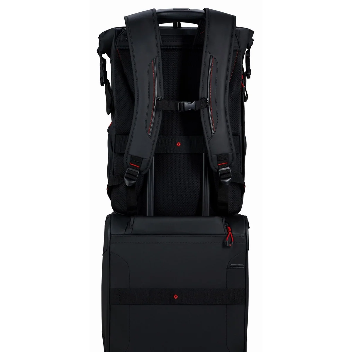 Samsonite Ecodiver L Rucksack, Rolltop, Trolleyaufstecksystem, Laptopfach 3