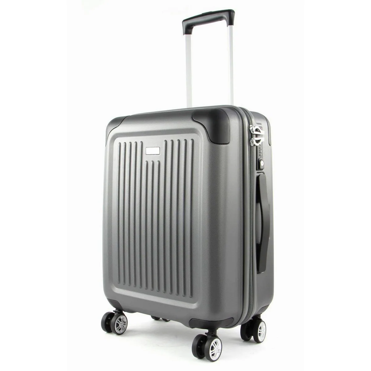 Stratic Hartschalen-Trolley Stripe, 4 Rollen, leicht, geräuscharm, TSA-Zahlenschloss 2