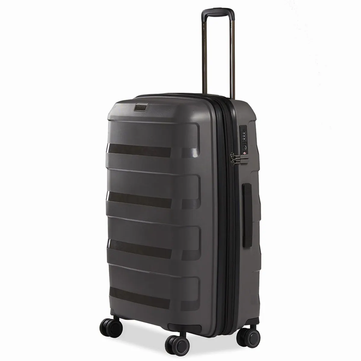 Stratic Hartschalen-Trolley Straw +, bruchfest, 4 Rollen, TSA-Schloss 2