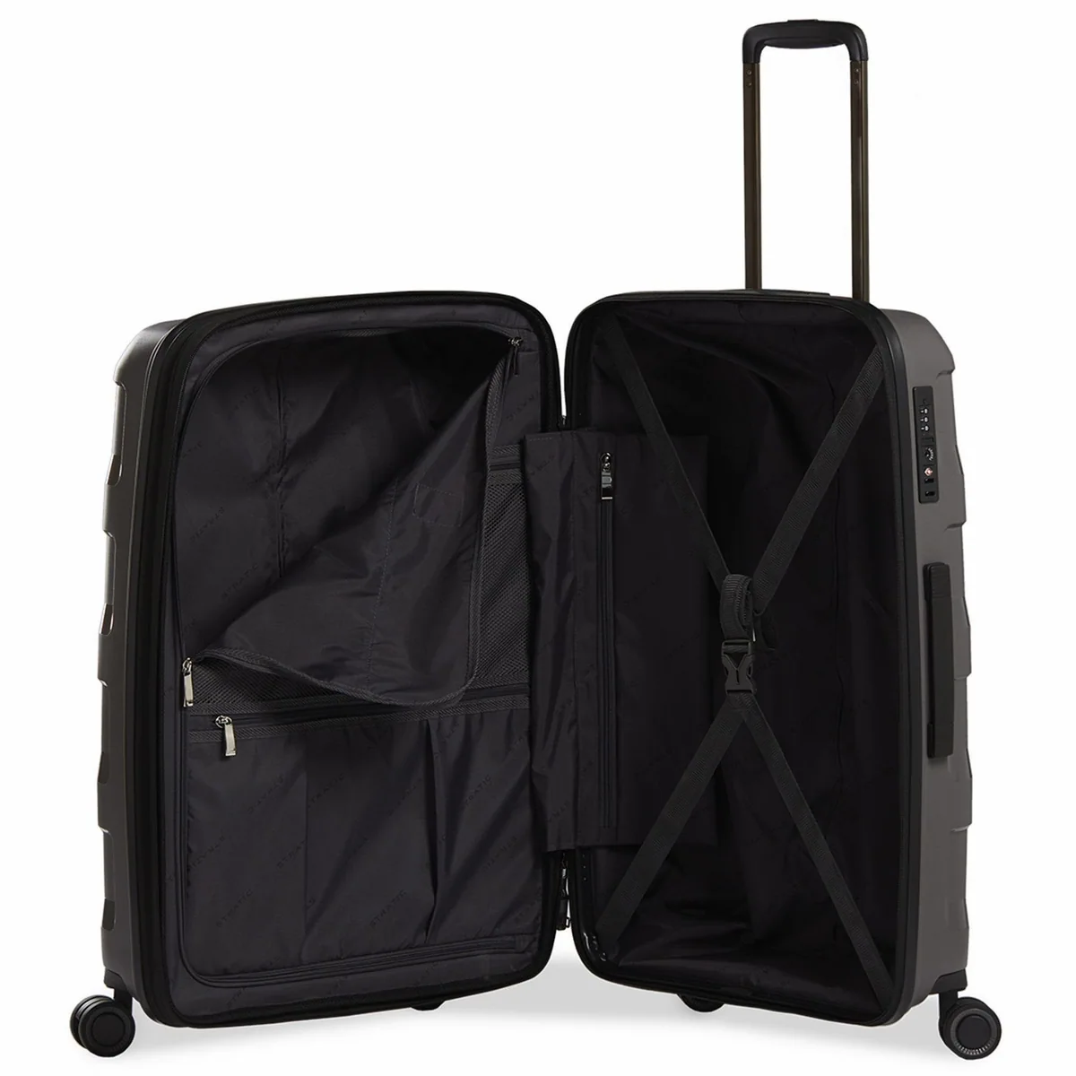 Stratic Hartschalen-Trolley Straw +, bruchfest, 4 Rollen, TSA-Schloss 5