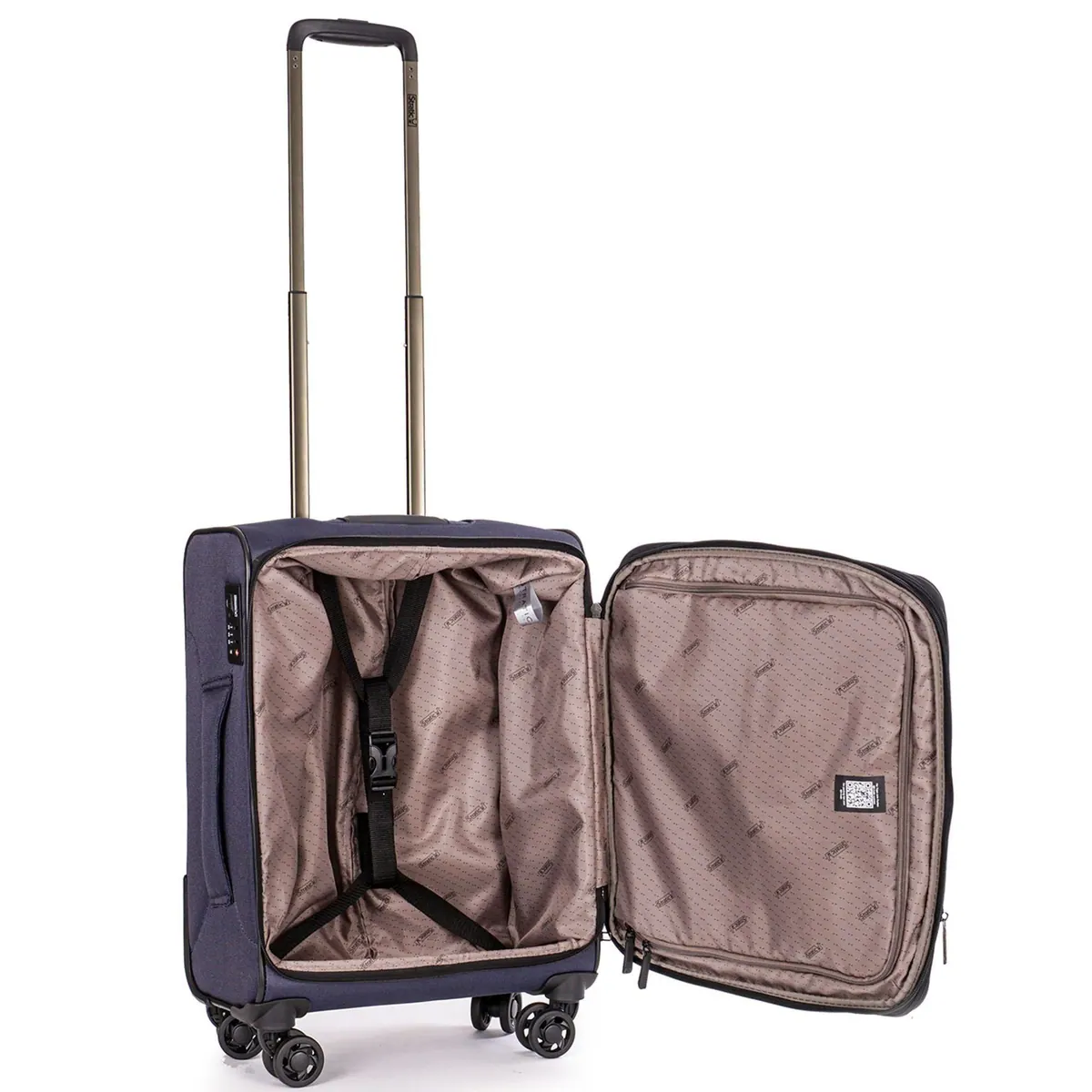 Stratic Handgepäck-Trolley Bendigo Light+, 4 Rollen, leichtes Polyester 5