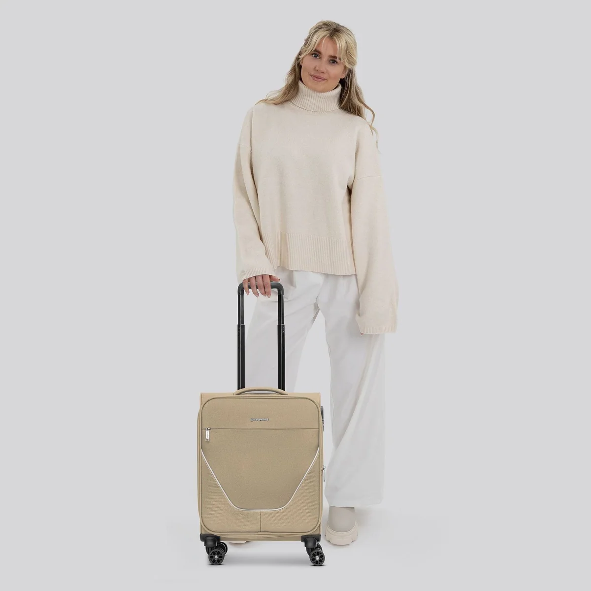 Stratic Handgepäck-Trolley taska, 4 Rollen, strapazierfähiges Polyester 2