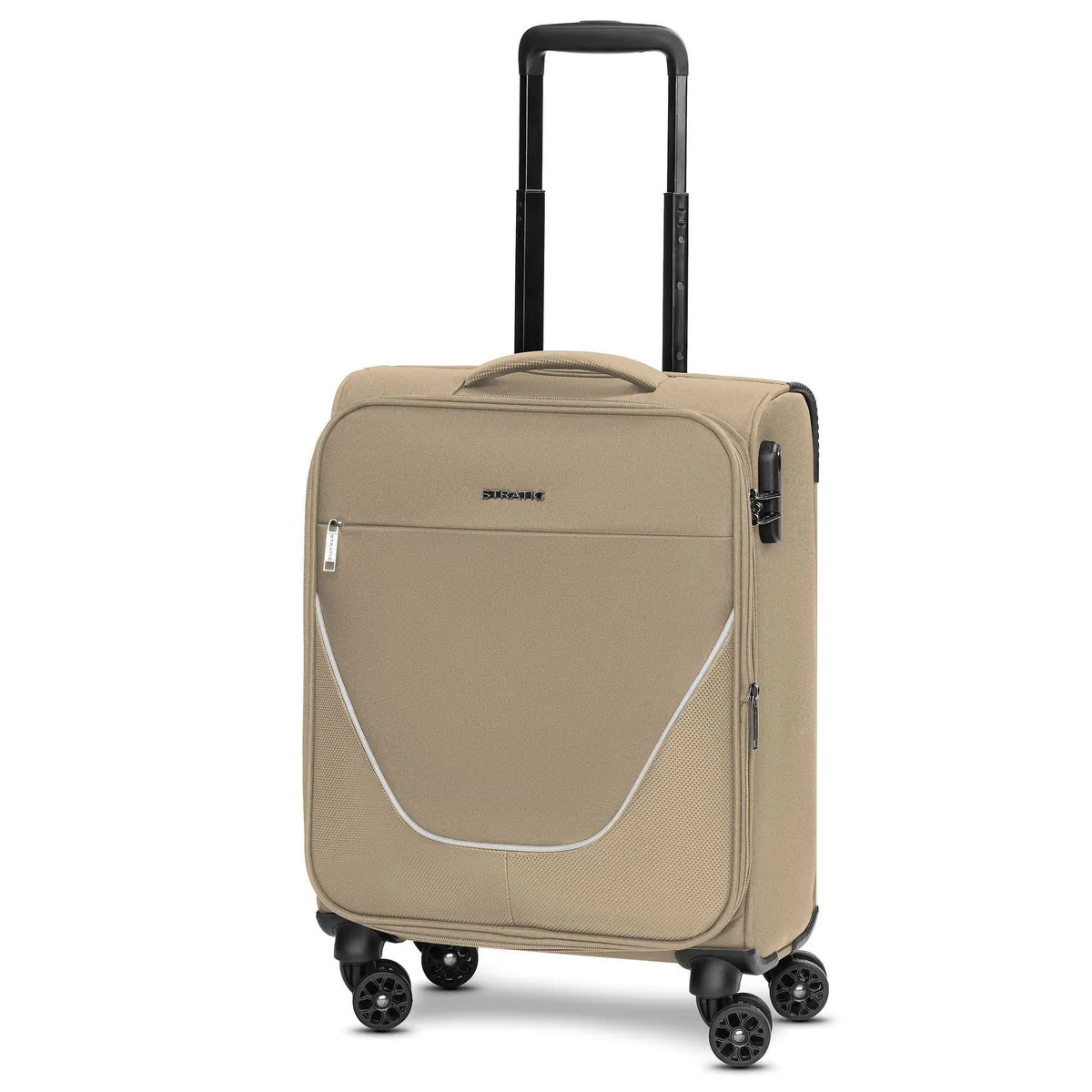Stratic Handgepäck-Trolley taska, 4 Rollen, strapazierfähiges Polyester 4