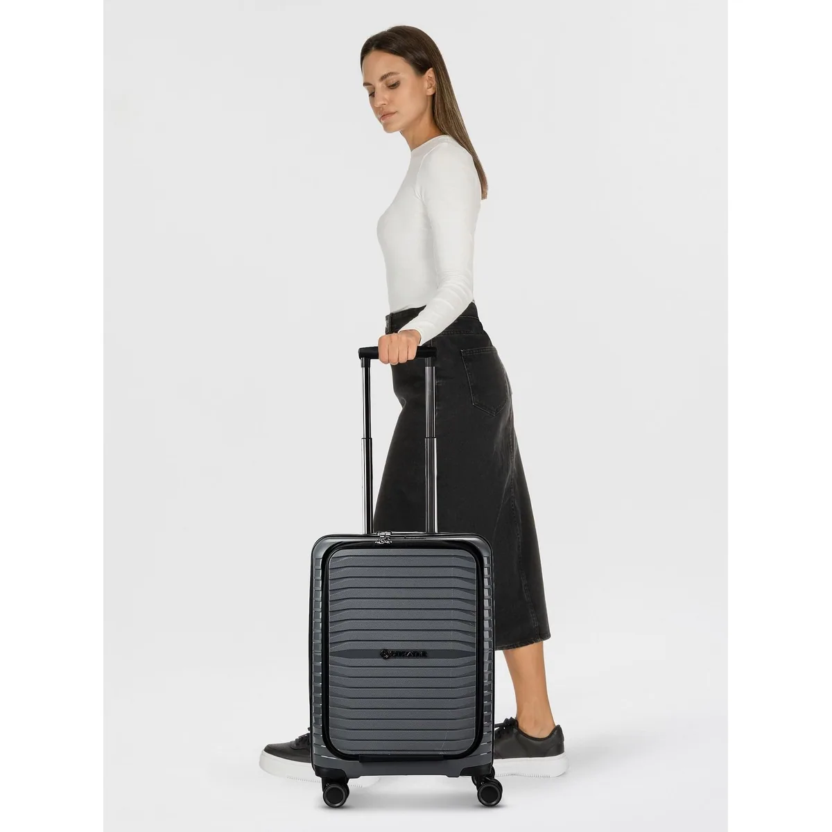 Stratic Handgepäck-Trolley Bright +, 4 Rollen, Polypropylen 3