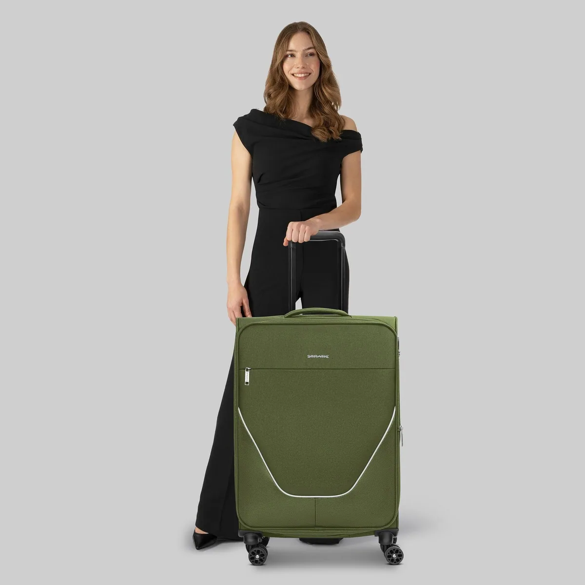 Stratic Weichgepäck-Trolley taska, 4 Rollen, strapazierfähiges Polyester 2