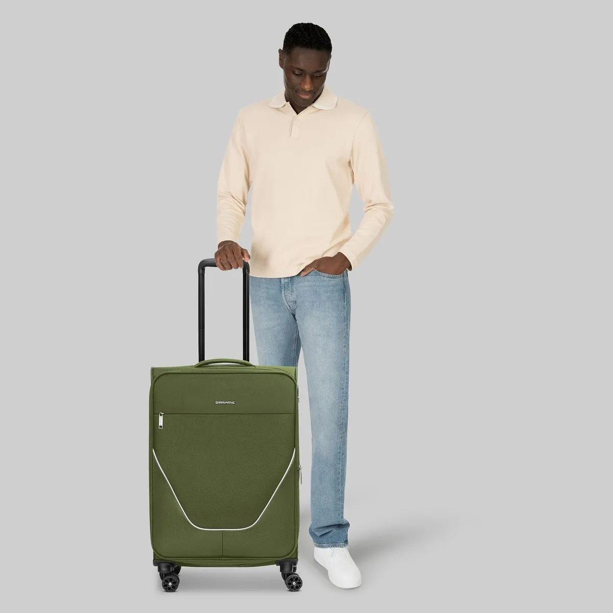 Stratic Weichgepäck-Trolley taska, 4 Rollen, strapazierfähiges Polyester 3