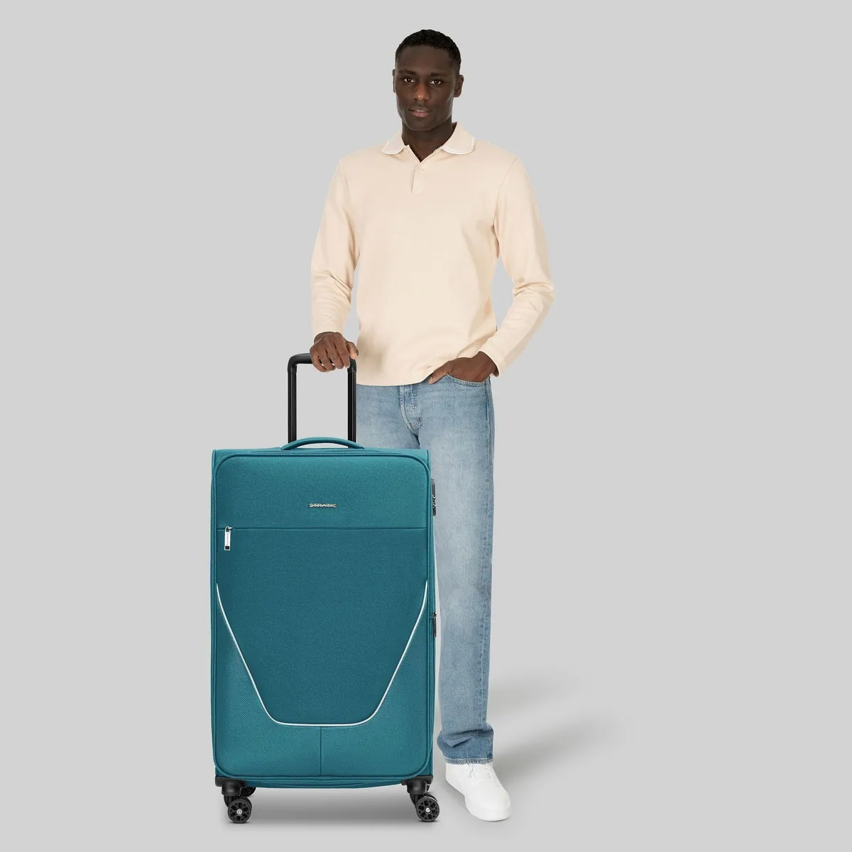 Stratic Weichgepäck-Trolley taska, 4 Rollen, Polyester, sicher, erweiterbar, verstellbarer Griff 3