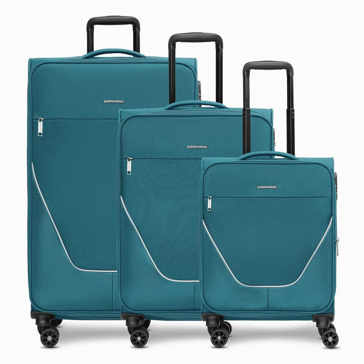 Stratic Trolleyset taska, 4 Rollen, 3-teilig, Polyester