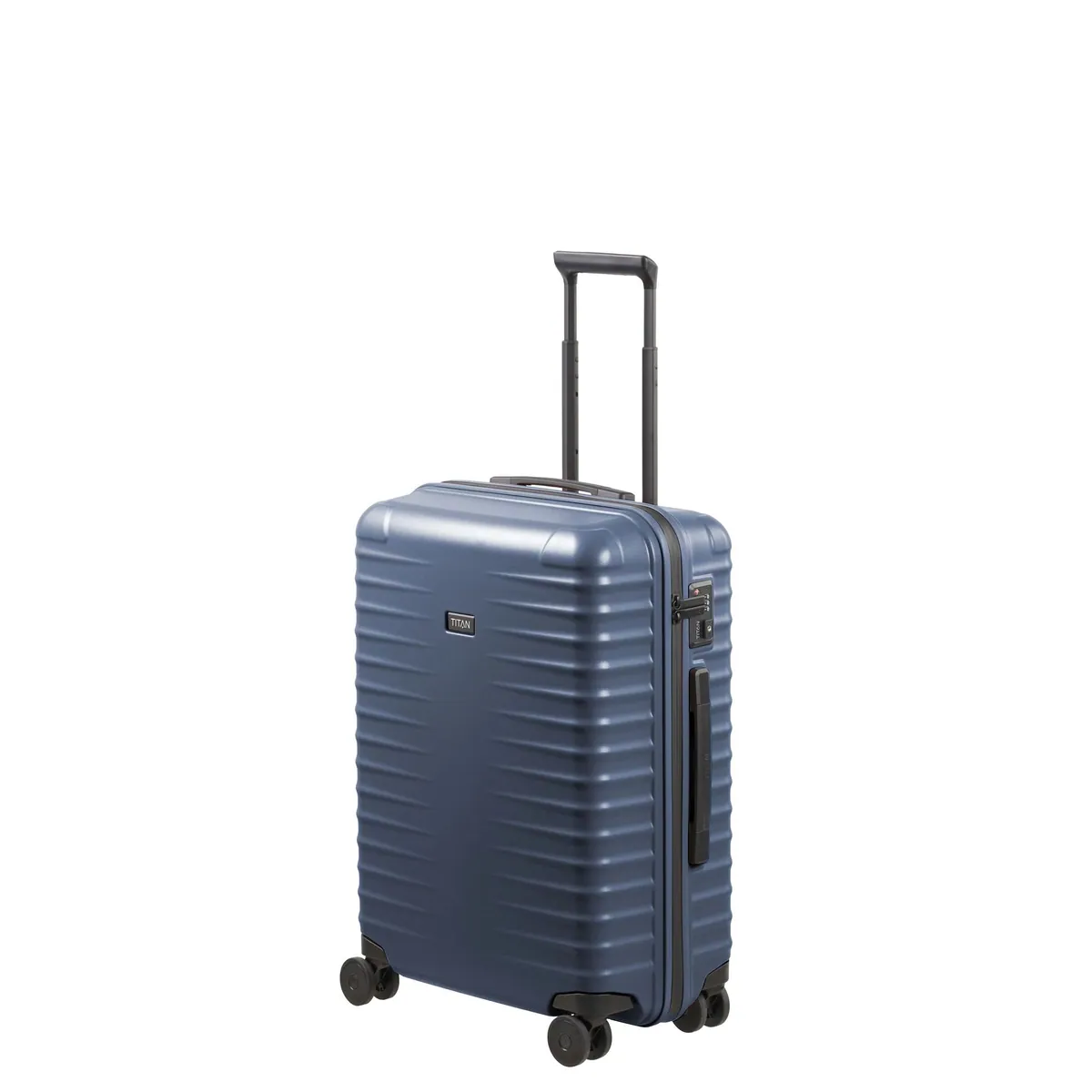 TITAN UPGRADE Trolley, kratzresistente Hartschale, 4 Rollen — Made in Germany, TSA-Schloss, intelligente Innenaufteilung