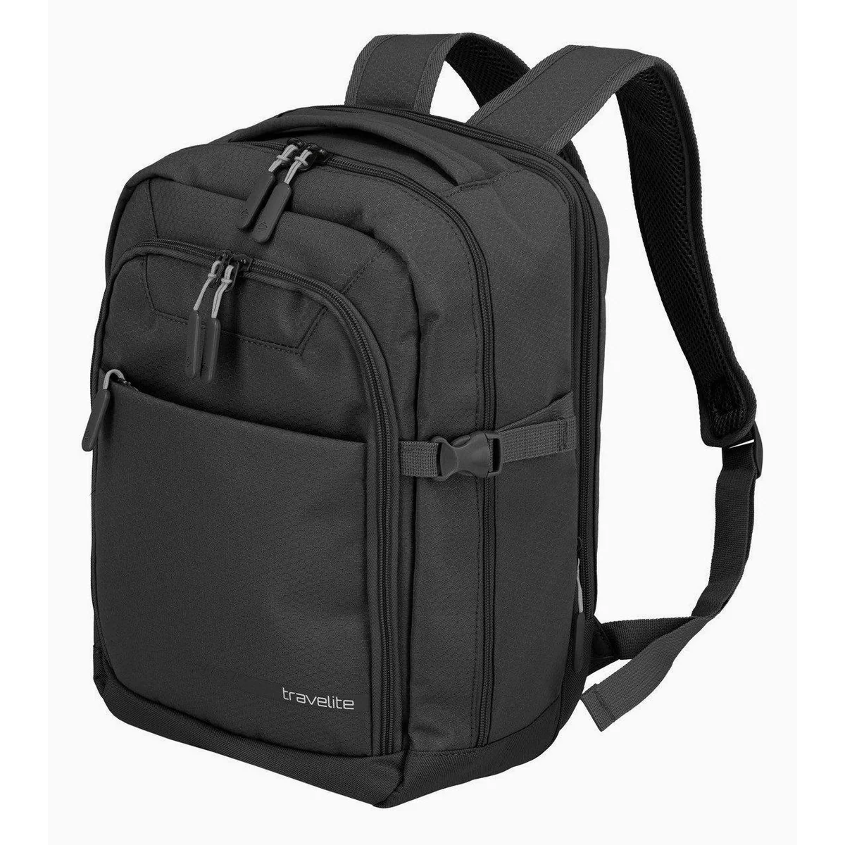 travelite Kick Off Laptoprucksack, kompaktes Format, anpassbares Volumen, funktionale Innenaufteilung 3