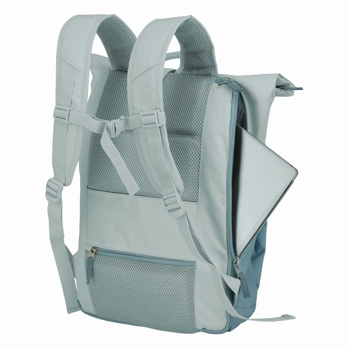 travelite Daypack Basics, strapazierfähiges Material, großes Fassungsvermögen, gepolstertes Tragesystem 3